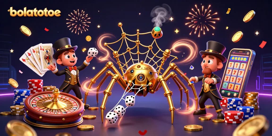 Experience the thrill of bolatotoe with a dynamic 3D casino scene filled with excitement.