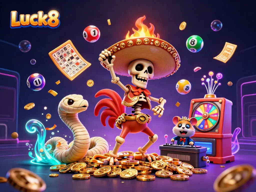 Experience exhilarating gameplay at Luck8 with dynamic lottery elements and vibrant animations.