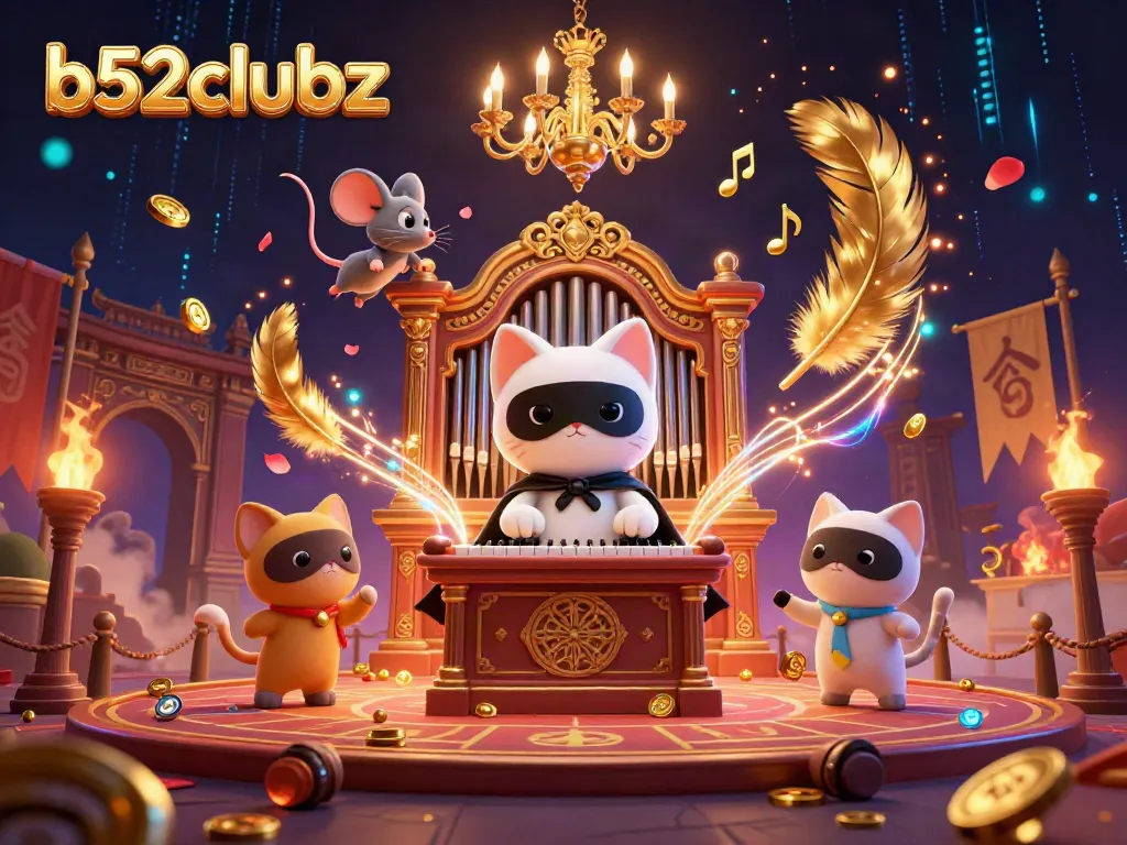 Engage with thrilling casino adventures at b52clubz featuring a whimsical 3D scene.