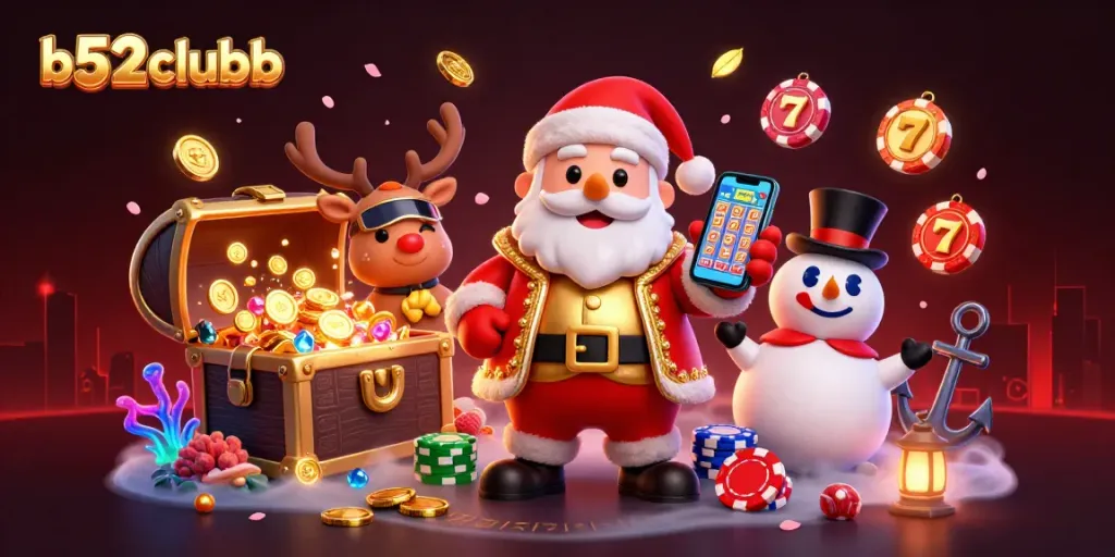 Join b52clubb for an immersive gaming experience with festive casino fun, vibrant characters, and exciting jackpots.