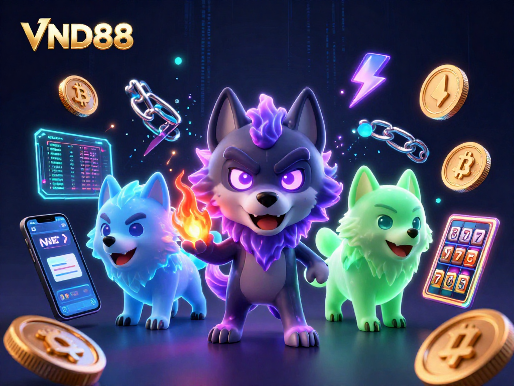 Engage with VND88's thrilling slot adventures featuring dynamic ghostly wolves.