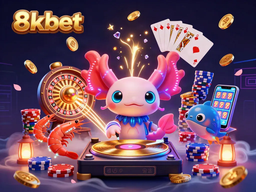 Experience thrilling gameplay with 8xbet's vibrant casino scene featuring animated characters and dynamic game elements.