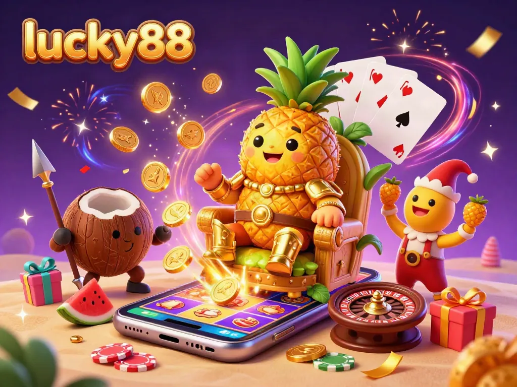 Experience the excitement of lucky88 with a vibrant animated casino scene featuring dynamic characters and engaging gaming elements.