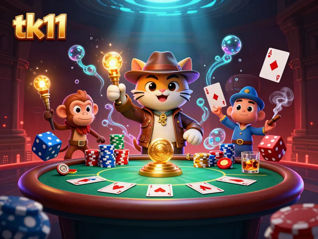 Engage in thrilling action with tk11 as a cat archaeologist unveils casino treasures.